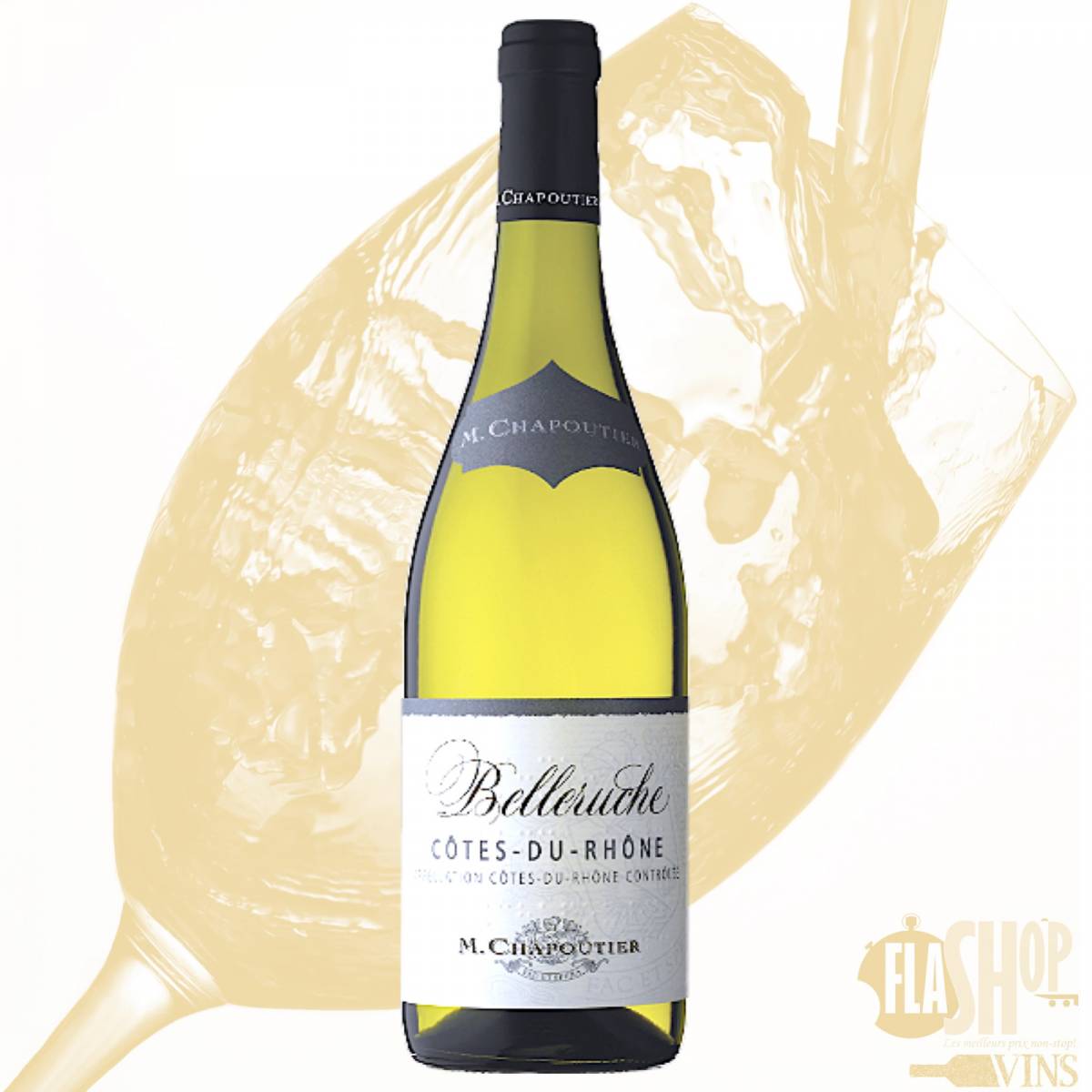 belleruche chapoutier blanc côtes du rhône pas cher à lyon