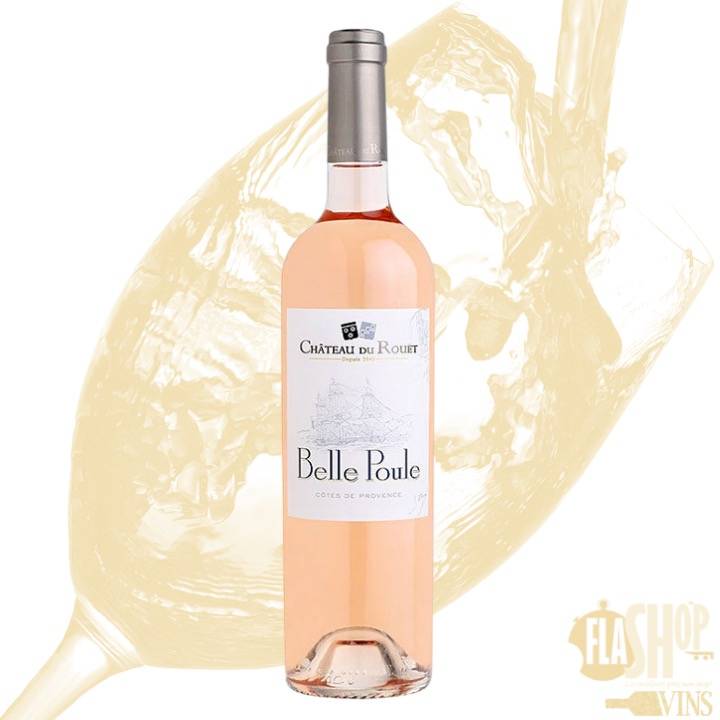 vin rosé Côtes de Provence Belle Poule Château du Rouët disponible à Lyon et ses alentours