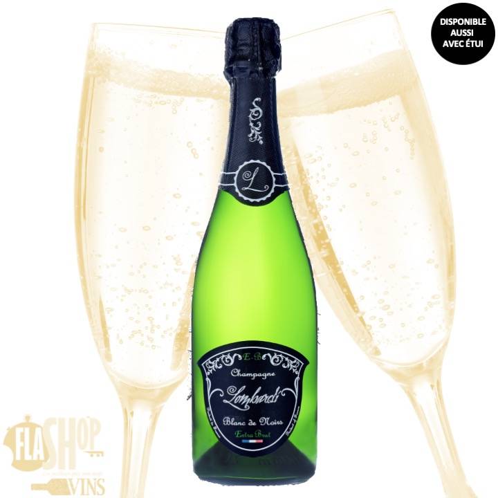 champagne Lombardi cuvée blanc de noirs extra brut à lyon et villeurbanne