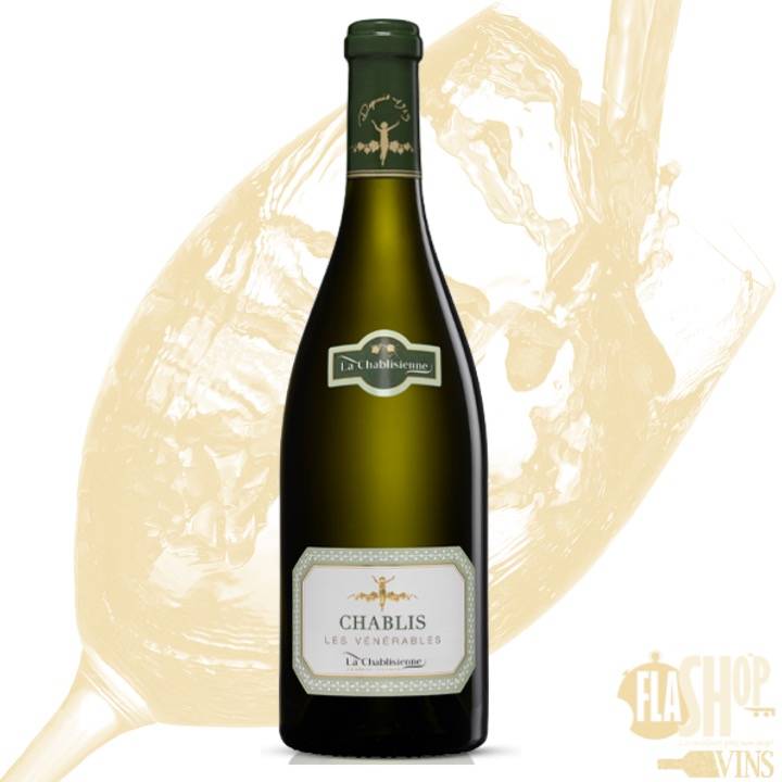 Vin blanc - Chablis Les Vénérables - La Chablisienne - 2019 - Bourgogne - Disponible dans notre cave à Villeurbanne / Lyon