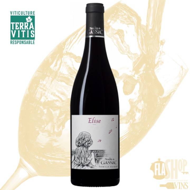 vin rouge Elise Moulin de gassac disponible à Lyon et ses alentours