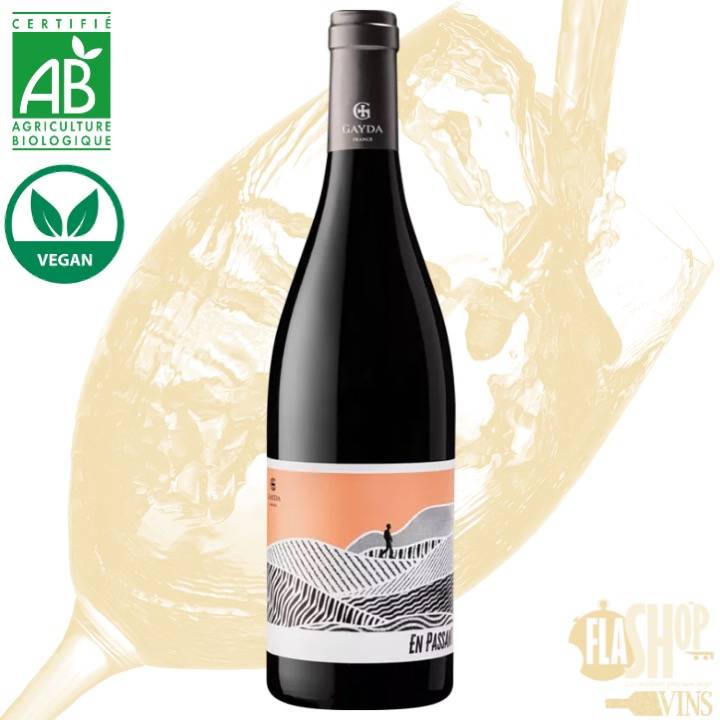 Vin rouge Domaine Gayda En Passant BIO et Vegan disponible à Lyon et ses alentours