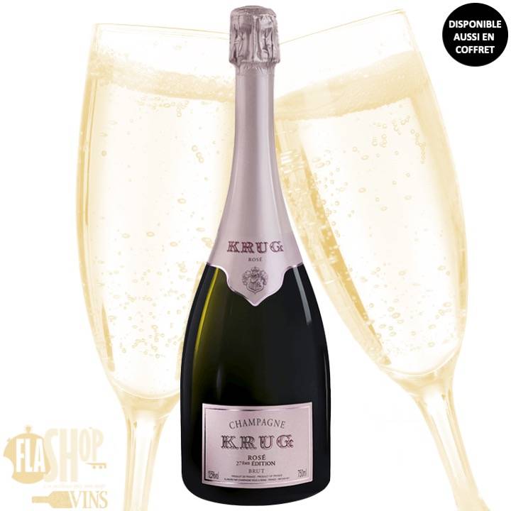 Champagne Krug Rosé 27ème édition disponible à Lyon et ses alentours