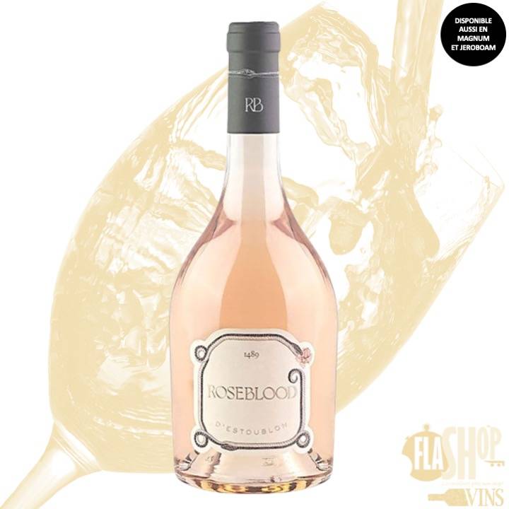 Vin rosé Roseblood  Château d'Estoublon disponible à Lyon et ses alentours