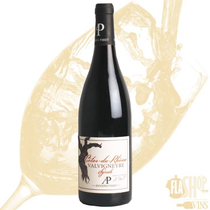 vin rouge Côtes du Rhône Syrah Valvigneyre Anthony Paret disponible à Lyon et ses alentours