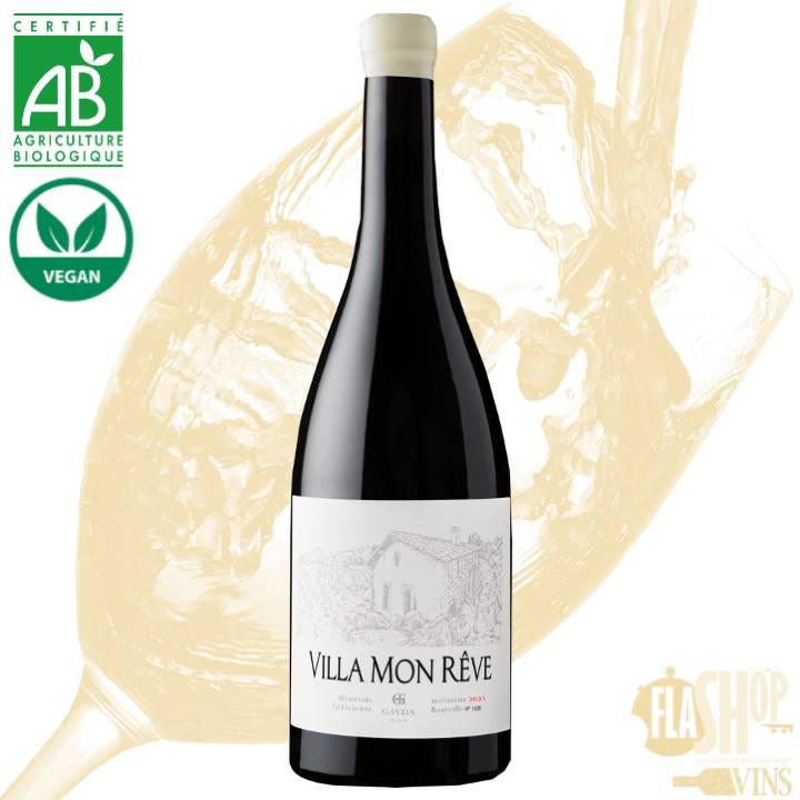 vin rouge Villa Mon Rêve Minervois La Livinière Domaine Gayda disponible à Lyon et ses alentours