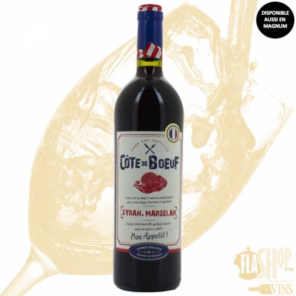 cote de boeuf Syrah martelant vin rouge pas cher restaurant barbecue vin pays d oc