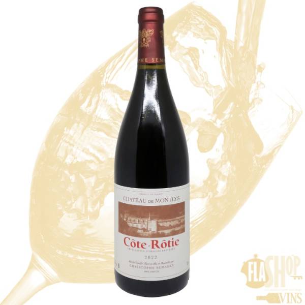 vin rouge Côte Rôtie Château de Montlys Christophe Semaska disponible à Lyon et ses alentours