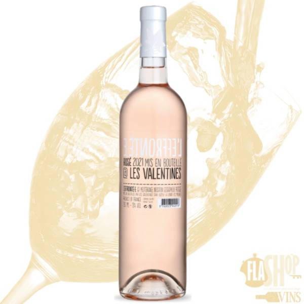 vin rosé L'Effrontée.e IGP Méditerranée Château Les Valentines disponible à Lyon et ses alentours 